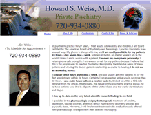Tablet Screenshot of howardweissmd.com